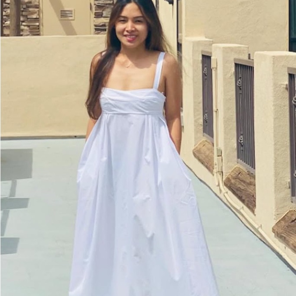 Zara White Maxi Dress